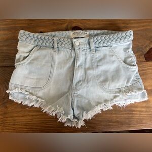 Abercrombie and Fitch High Waisted Festival Jean Shorts
